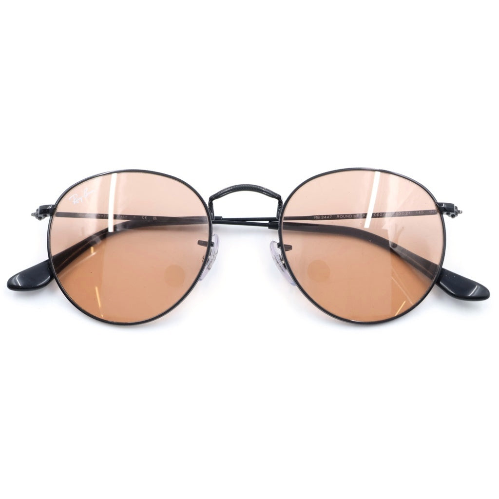 Ray Ban(レイバン) RB3447 ROUND METAL ラウンドメタル サングラス アイウェア メガネ 眼鏡 ブラック/ピンク