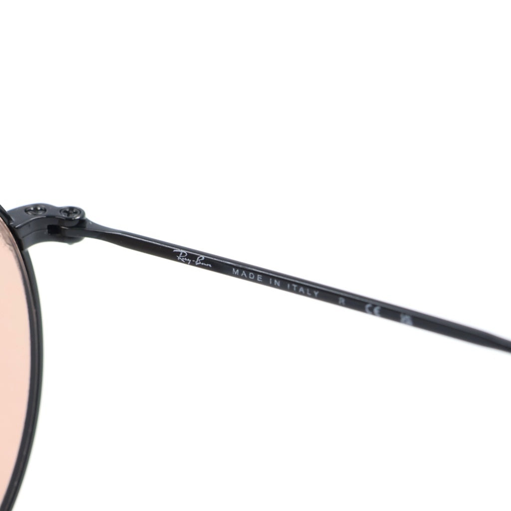 Ray Ban(レイバン) RB3447 ROUND METAL ラウンドメタル サングラス アイウェア メガネ 眼鏡 ブラック/ピンク