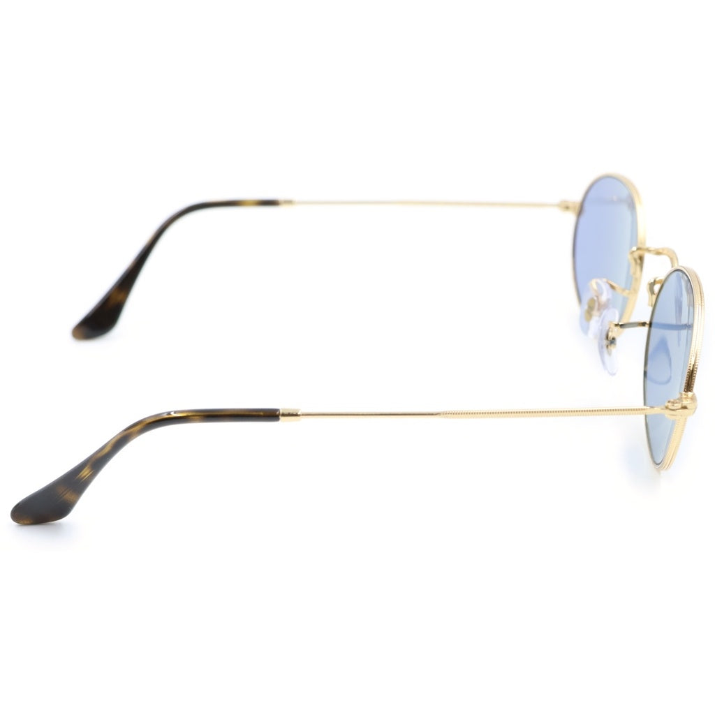 Ray Ban(レイバン) RB3547 OVAL METAL オーバルメタルフレーム サングラス アイウェア メガネ 眼鏡 カラーレンズ ゴールド/ライトブルー