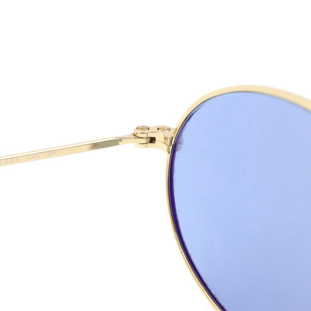 Ray Ban(レイバン) RB3547 OVAL METAL オーバルメタルフレーム サングラス アイウェア メガネ 眼鏡 カラーレンズ ゴールド/ライトブルー