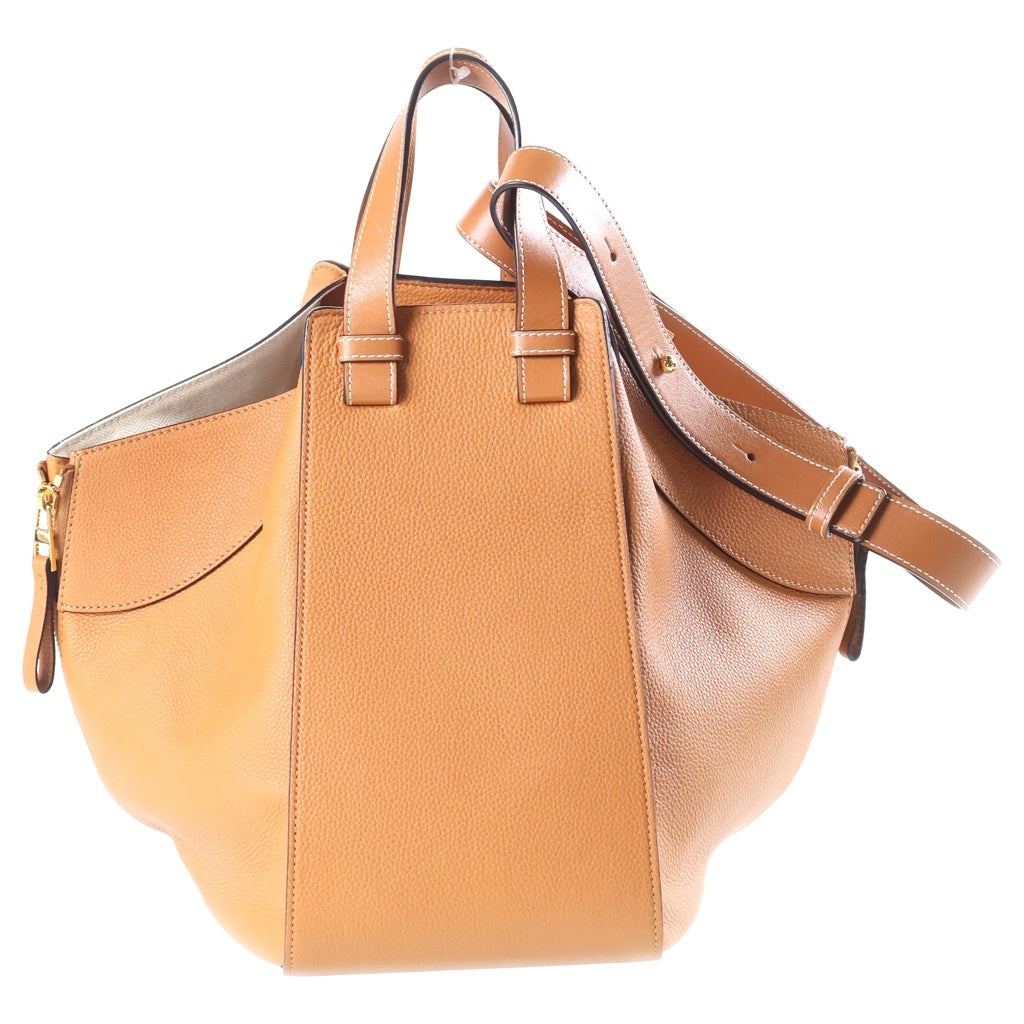 LOEWE(ロエベ) ハンモック ミディアム ショルダーバッグ ブラウン レザー ゴールド金具 レディース