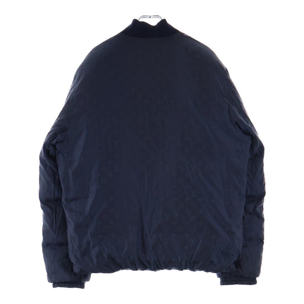 LOUIS VUITTON(ルイヴィトン) 18AW モノグラム リバーシブル ポリエステル ダウンジャケット ブルゾン アウター #48 ブラック RM182Q GHK HFB47W