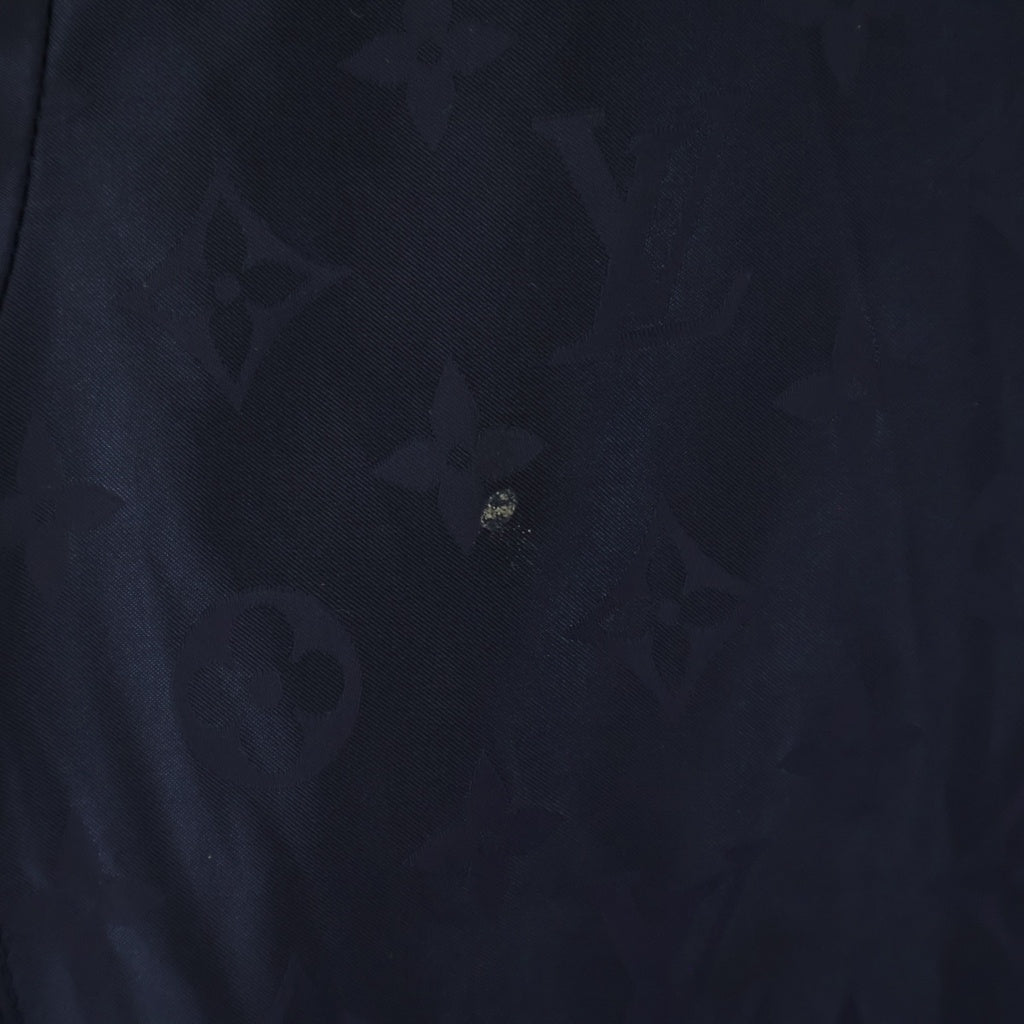 LOUIS VUITTON(ルイヴィトン) 18AW モノグラム リバーシブル ポリエステル ダウンジャケット ブルゾン アウター #48 ブラック RM182Q GHK HFB47W