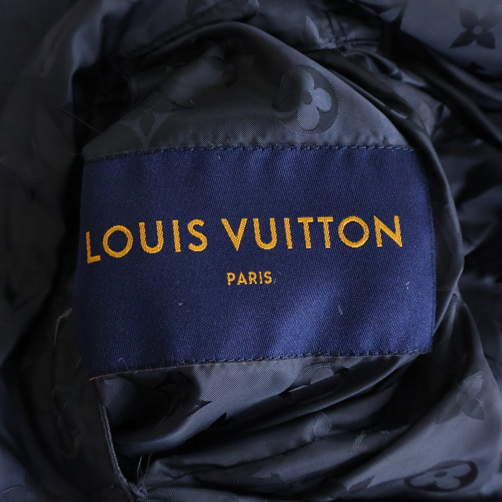 LOUIS VUITTON(ルイヴィトン) 18AW モノグラム リバーシブル ポリエステル ダウンジャケット ブルゾン アウター #48 ブラック RM182Q GHK HFB47W