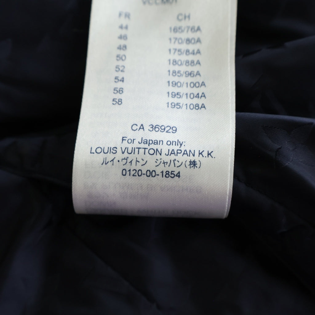 LOUIS VUITTON(ルイヴィトン) 18AW モノグラム リバーシブル ポリエステル ダウンジャケット ブルゾン アウター #48 ブラック RM182Q GHK HFB47W