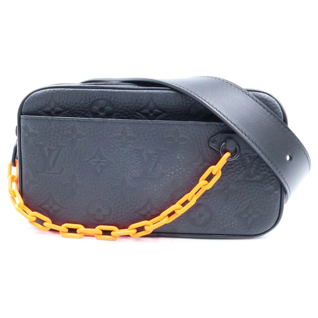 LOUIS VUITTON(ルイヴィトン) トリヨンモノグラム ポシェットヴォルガ ウエストバッグ ボディバッグ ショルダーバッグ ノワール レザー M53550 レディース