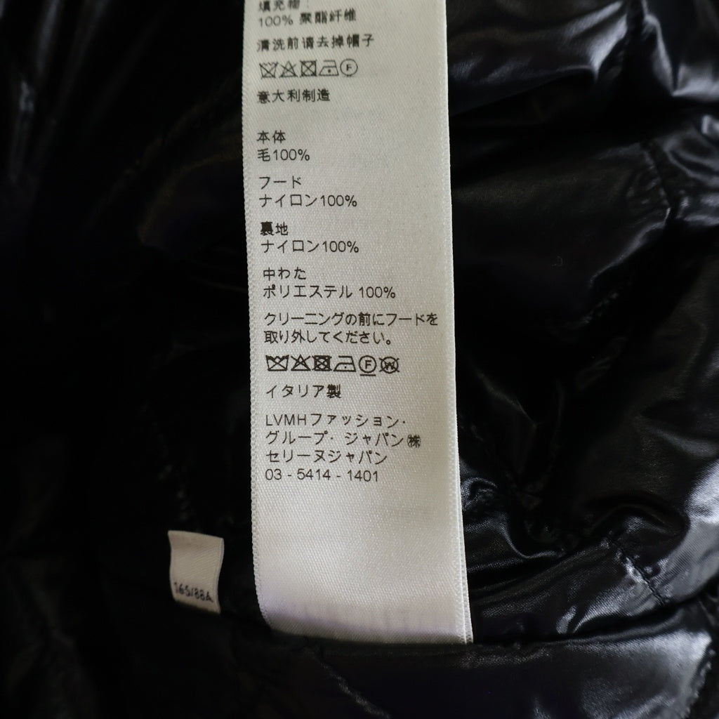 CELINE(セリーヌ) 21AW キルティング チェック フランネルシャツ フーデッドロゴブルゾン ウール×ナイロン フード付きジャケット #48 ホワイト/ブラック 2W4100010
