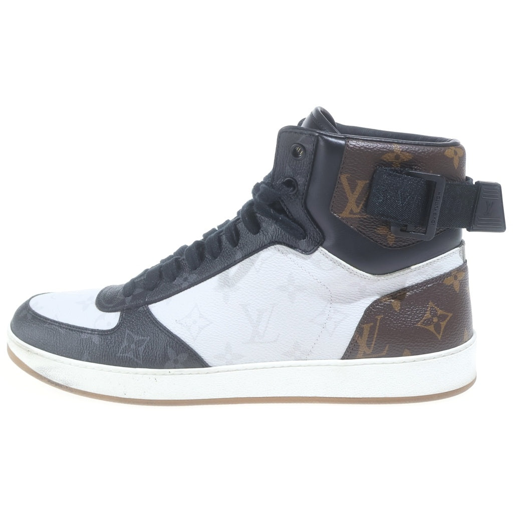 LOUIS VUITTON(ルイヴィトン) RIVOLI TRAINER BOOT SNEAKERS リヴォリライン モノグラム レザー ハイカット スニーカー #9 1/2 ブラック/ホワイト/ブラウン 1A44VS