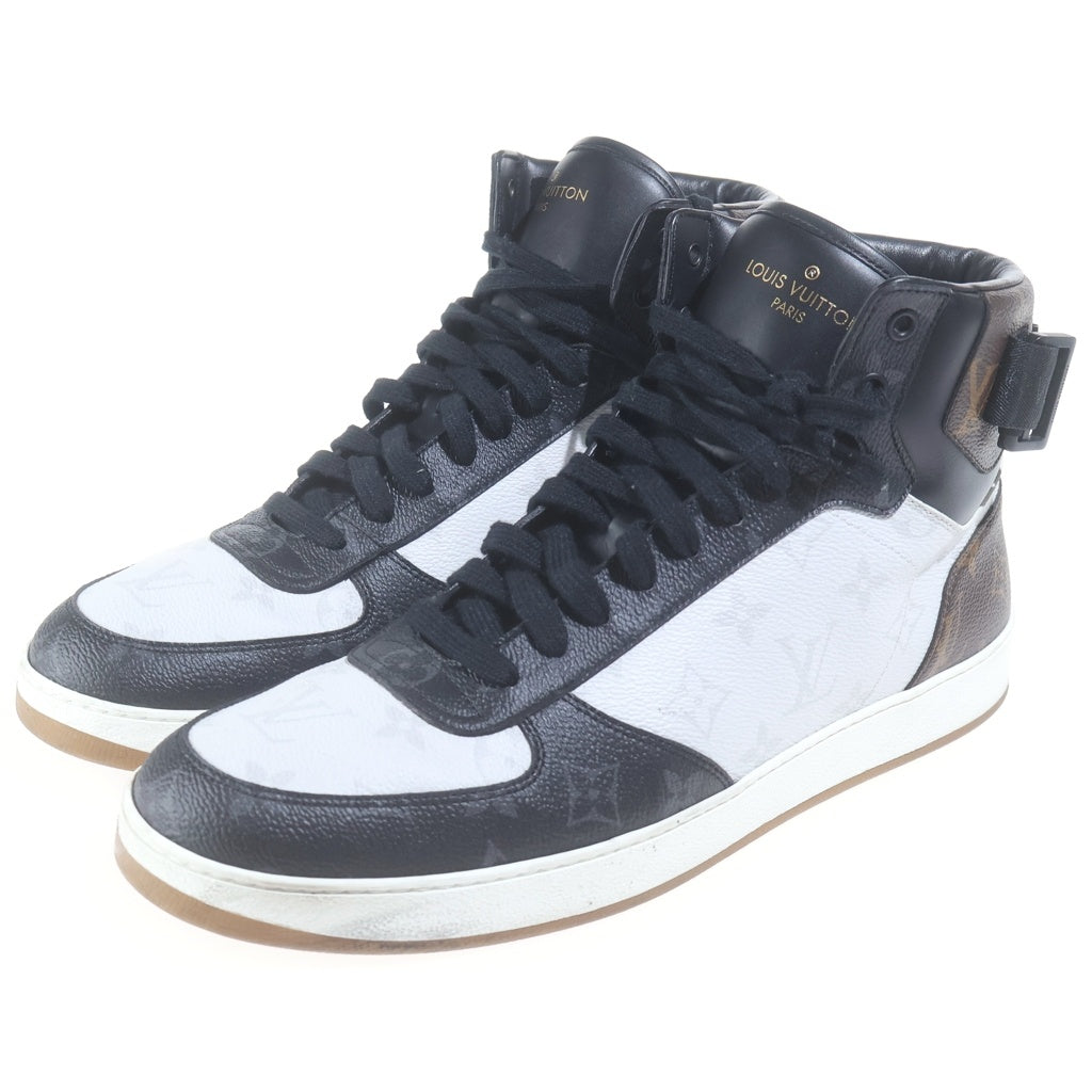 LOUIS VUITTON(ルイヴィトン) RIVOLI TRAINER BOOT SNEAKERS リヴォリライン モノグラム レザー ハイカット スニーカー #9 1/2 ブラック/ホワイト/ブラウン 1A44VS