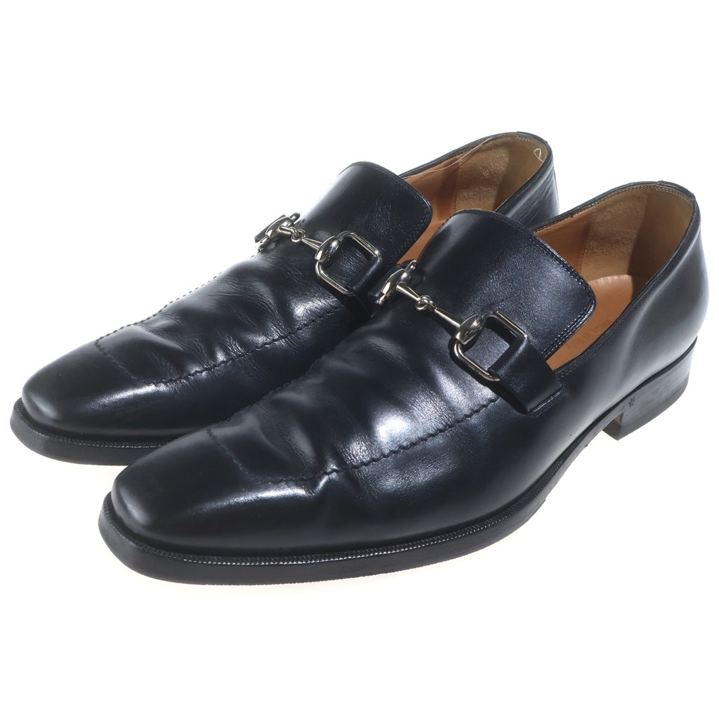 GUCCI(グッチ) ホースビット レザー ローカットシューズ ローファー ブラック 204396