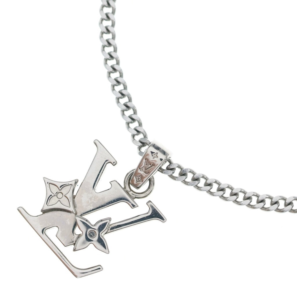LOUIS VUITTON(ルイヴィトン) ペンダント・モノグラム ロウ ネックレス ペンダント チェーン シルバー メタル M02254