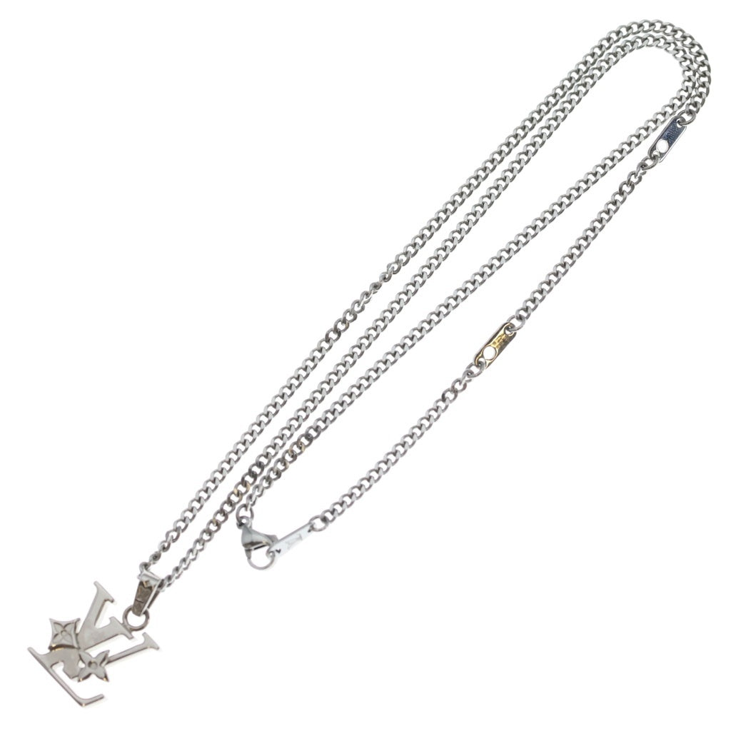 LOUIS VUITTON(ルイヴィトン) ペンダント・モノグラム ロウ ネックレス ペンダント チェーン シルバー メタル M02254