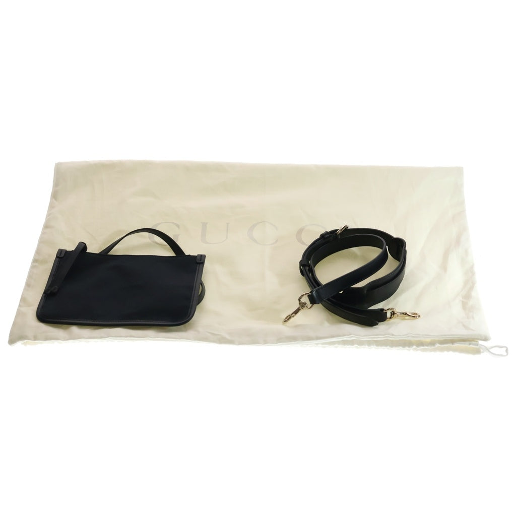GUCCI(グッチ) オフィディア トートバッグ GGエンボス ショルダーバッグ ブラック レザー 865452 ゴールド金具