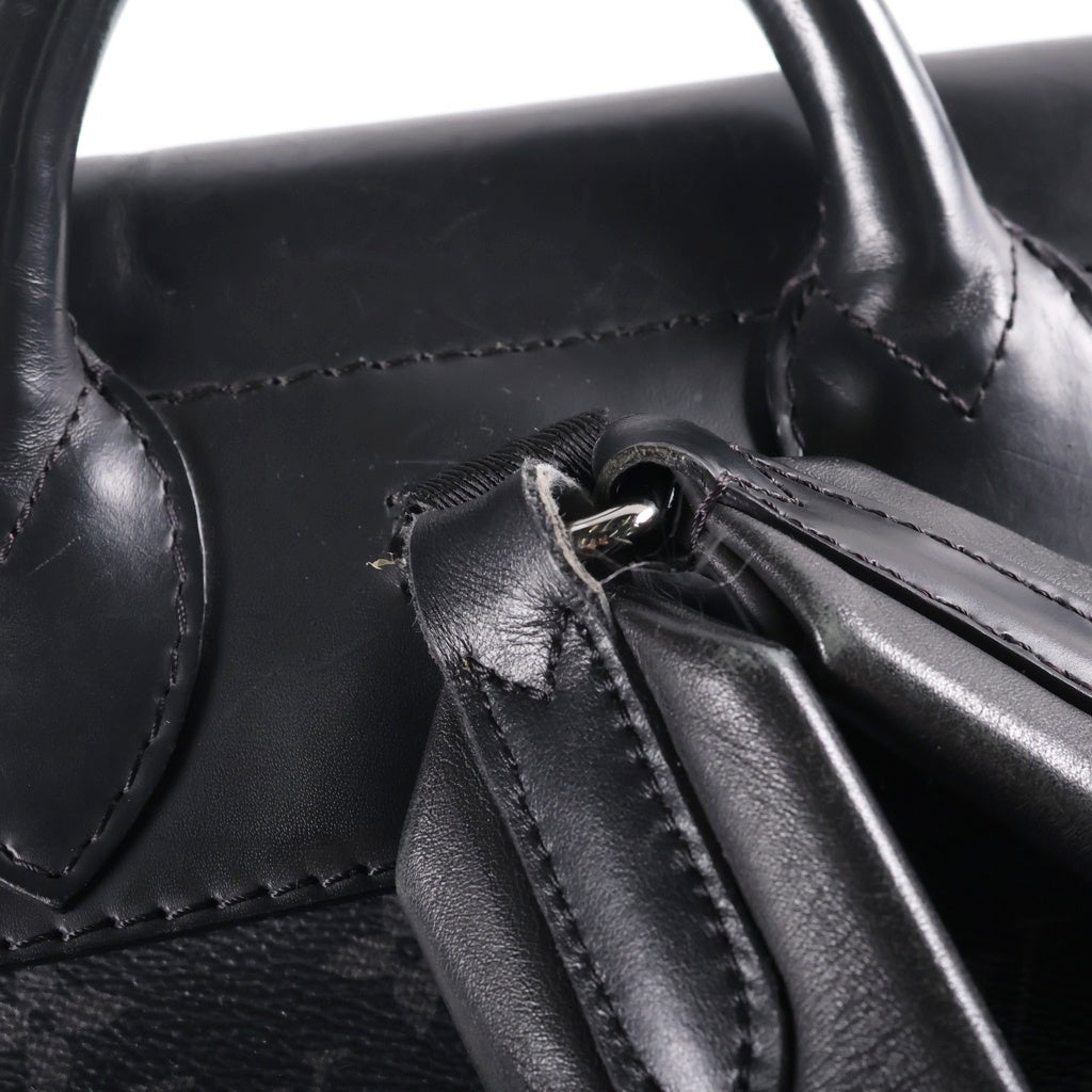 LOUIS VUITTON(ルイヴィトン) モノグラムエクリプス スティーマー リュックサック バックパック ブラック レザー×PVC M44052 シルバー金具