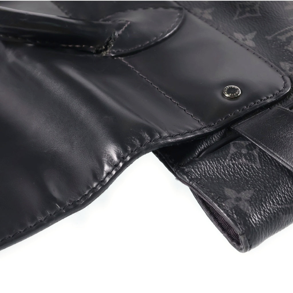 LOUIS VUITTON(ルイヴィトン) モノグラムエクリプス スティーマー リュックサック バックパック ブラック レザー×PVC M44052 シルバー金具