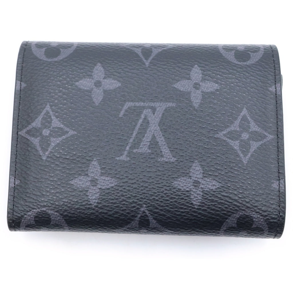LOUIS VUITTON(ルイヴィトン) モノグラムエクリプス ヴィクターウォレット コンパクトウォレット 三つ折り財布 ブラック PVC×レザー M12598
