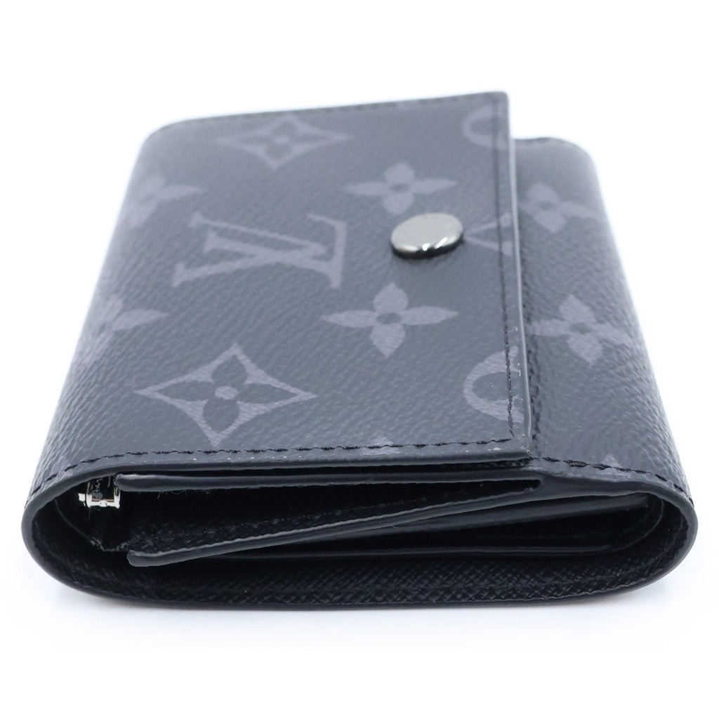 LOUIS VUITTON(ルイヴィトン) モノグラムエクリプス ヴィクターウォレット コンパクトウォレット 三つ折り財布 ブラック PVC×レザー M12598