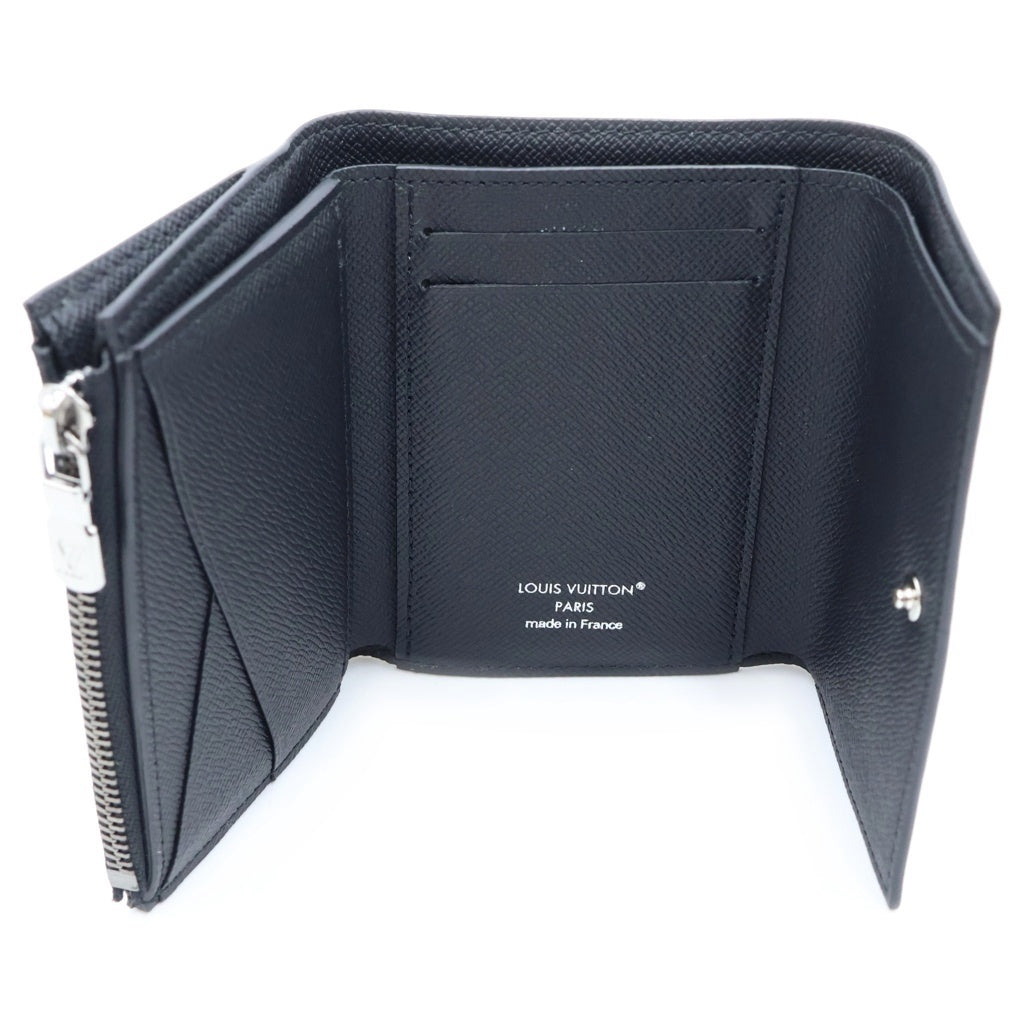 LOUIS VUITTON(ルイヴィトン) モノグラムエクリプス ヴィクターウォレット コンパクトウォレット 三つ折り財布 ブラック PVC×レザー M12598