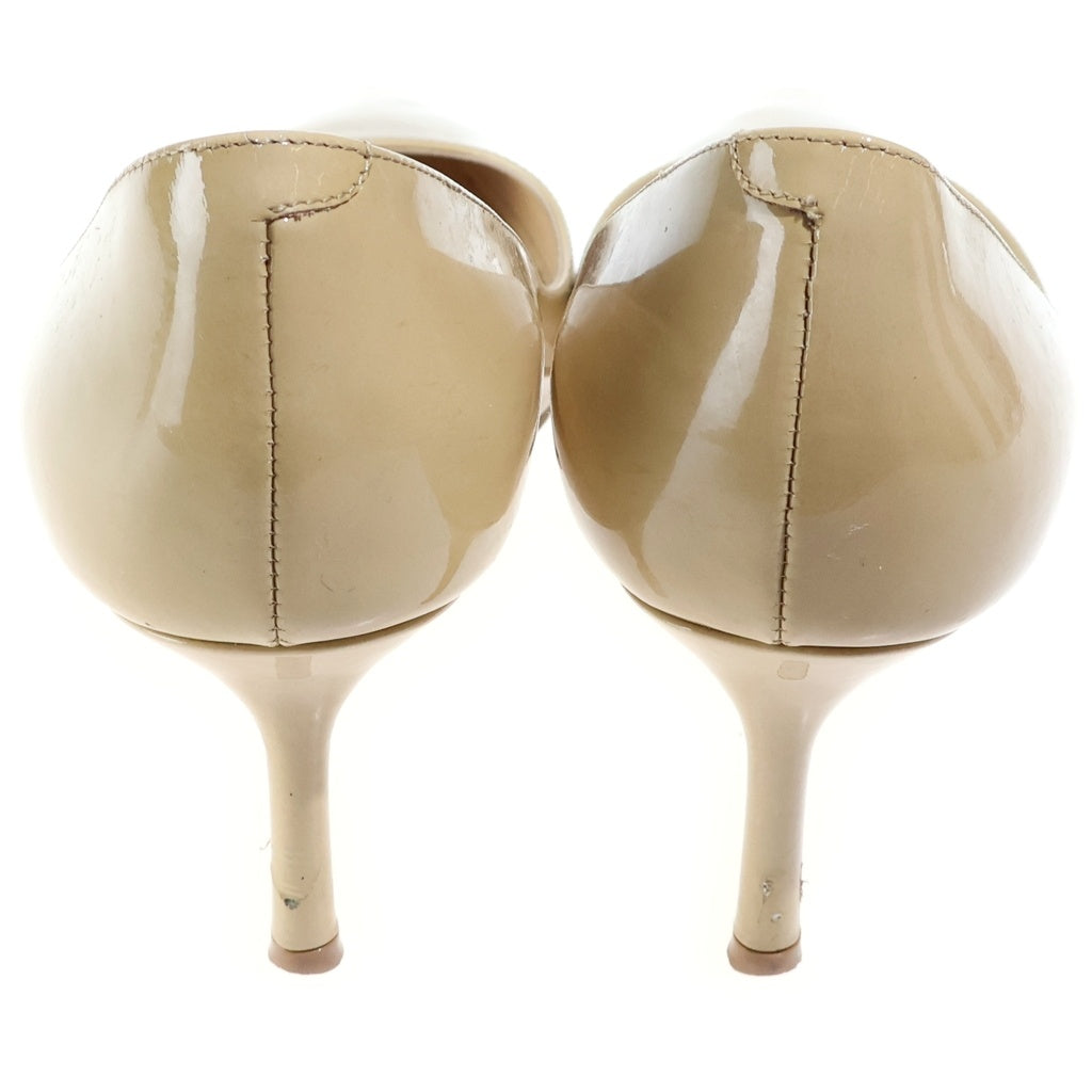 JIMMY CHOO(ジミーチュウ) パンプス ハイヒールシューズ ベージュ エナメル パテント レディース
