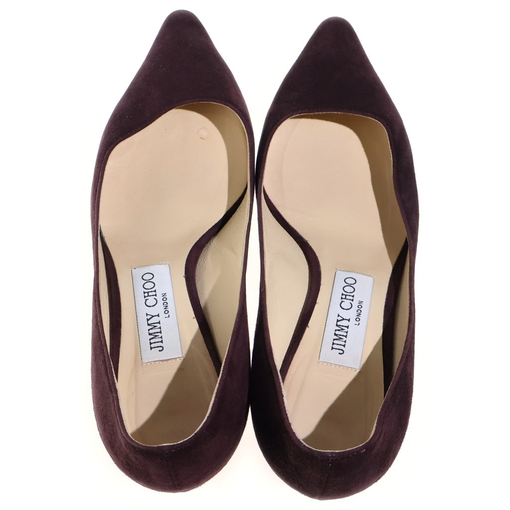 JIMMY CHOO(ジミーチュウ) スエード パンプス ハイヒール シューズ ブラウン レディース