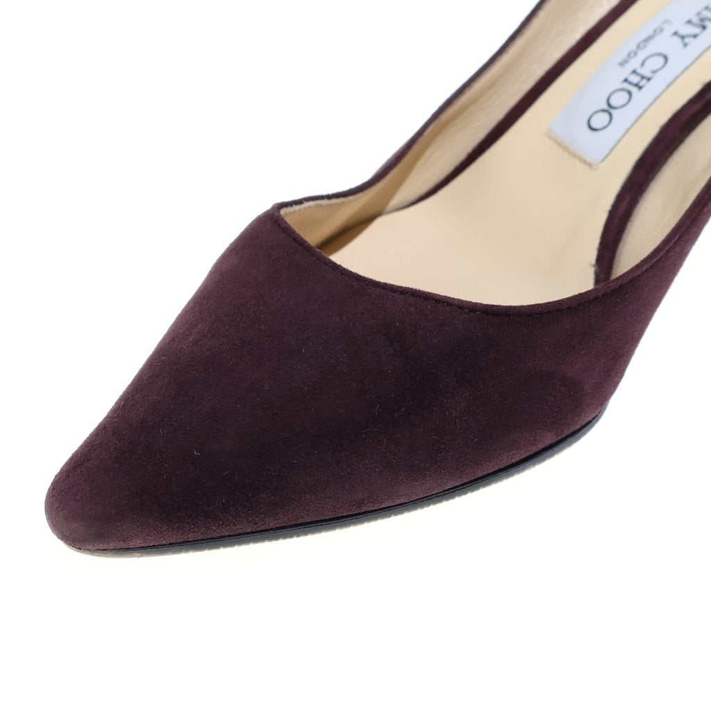 JIMMY CHOO(ジミーチュウ) スエード パンプス ハイヒール シューズ ブラウン レディース