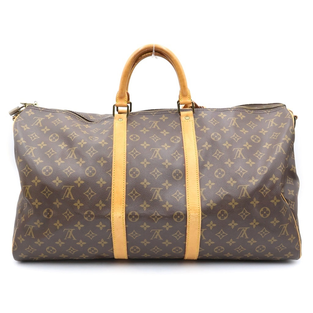 LOUIS VUITTON(ルイヴィトン) キーポル バンドリエール55 モノグラム PVC レザー 2WAY ハンド ショルダーバッグ ブラウン M41414 レディース