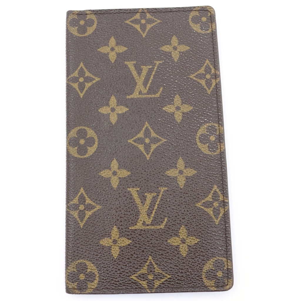LOUIS VUITTON(ルイヴィトン) モノグラム ポルトバルール・カルト クレディ ロングウォレット 長財布 カードケース ブラウン レザー×PVC M61823 レディース