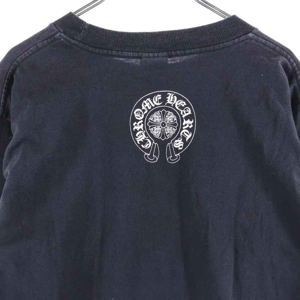 CHROME HEARTS(クロムハーツ) OLD オールド 袖フローラルプリント 長袖Tシャツ カットソー ブラック