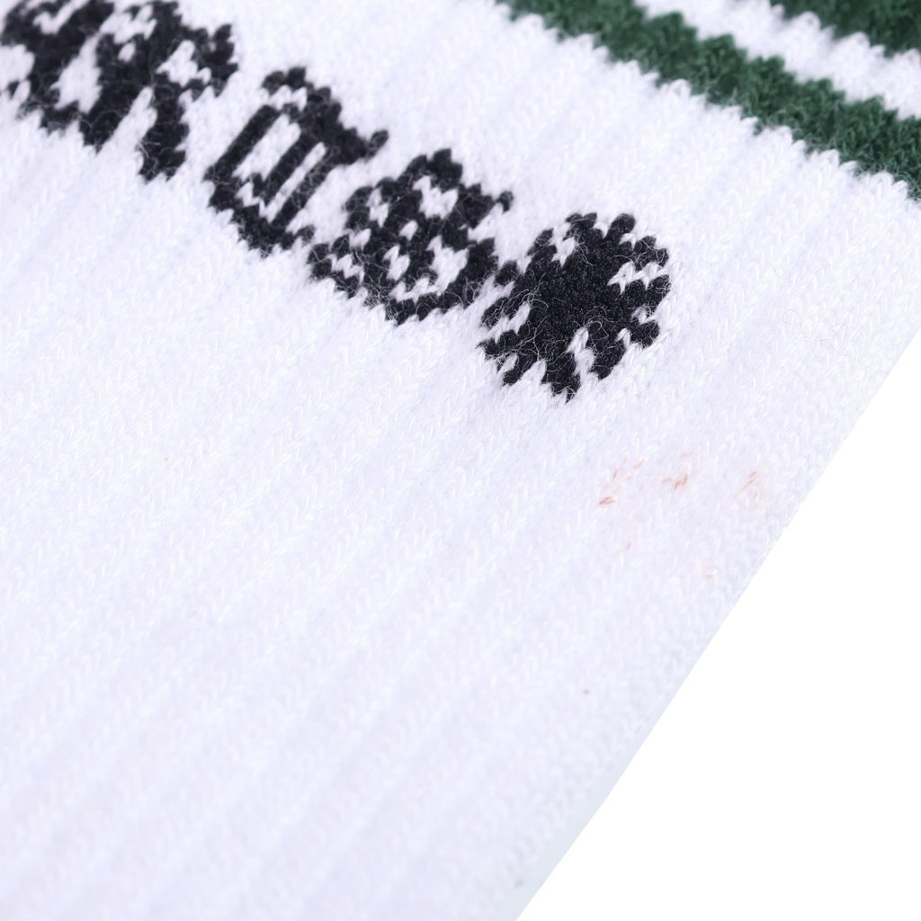 CHROME HEARTS(クロムハーツ) BORDER SOCKS ボーダーソックス 靴下 ブラック/グリーン