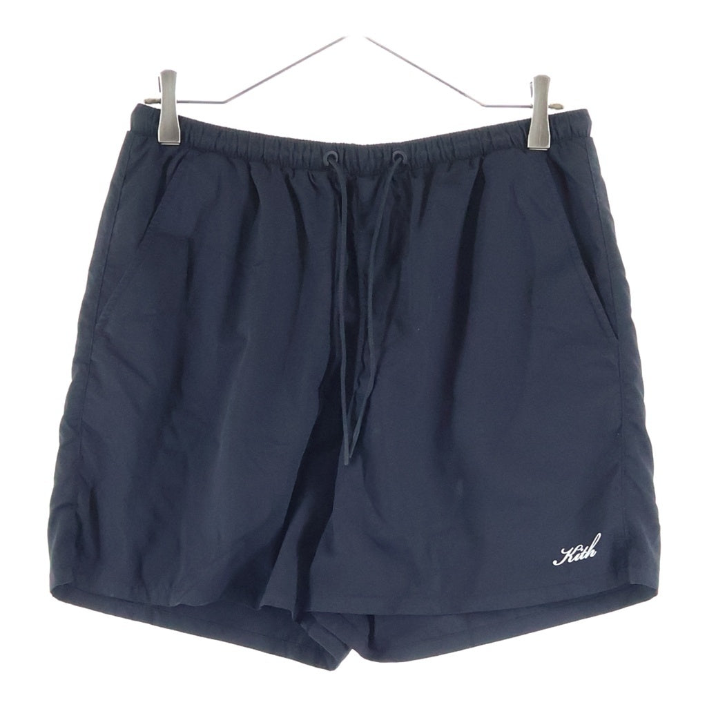 KITH(キス) ロゴ プリント ハーフパンツ ブラック 25-032-060-0004-7-0