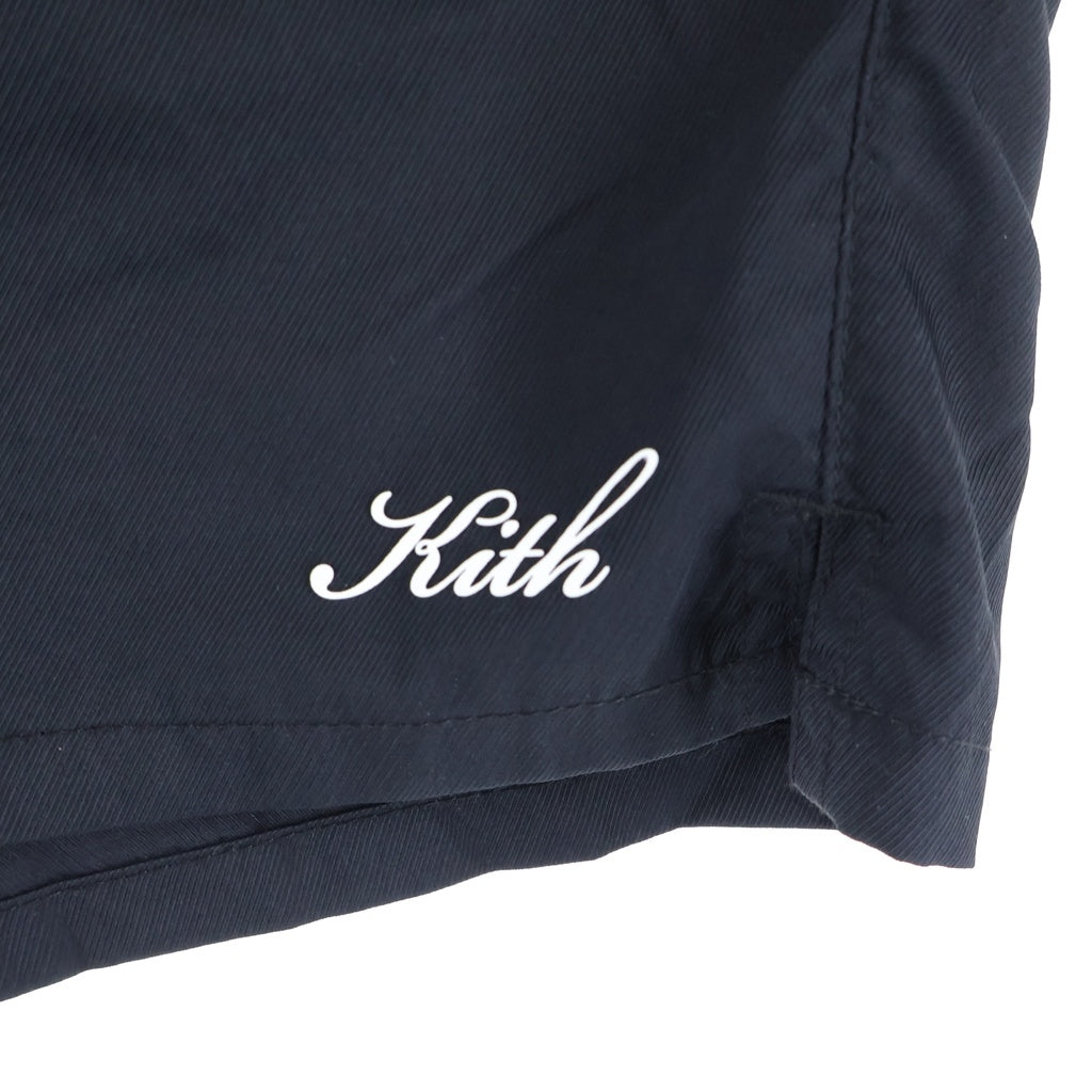 KITH(キス) ロゴ プリント ハーフパンツ ブラック 25-032-060-0004-7-0