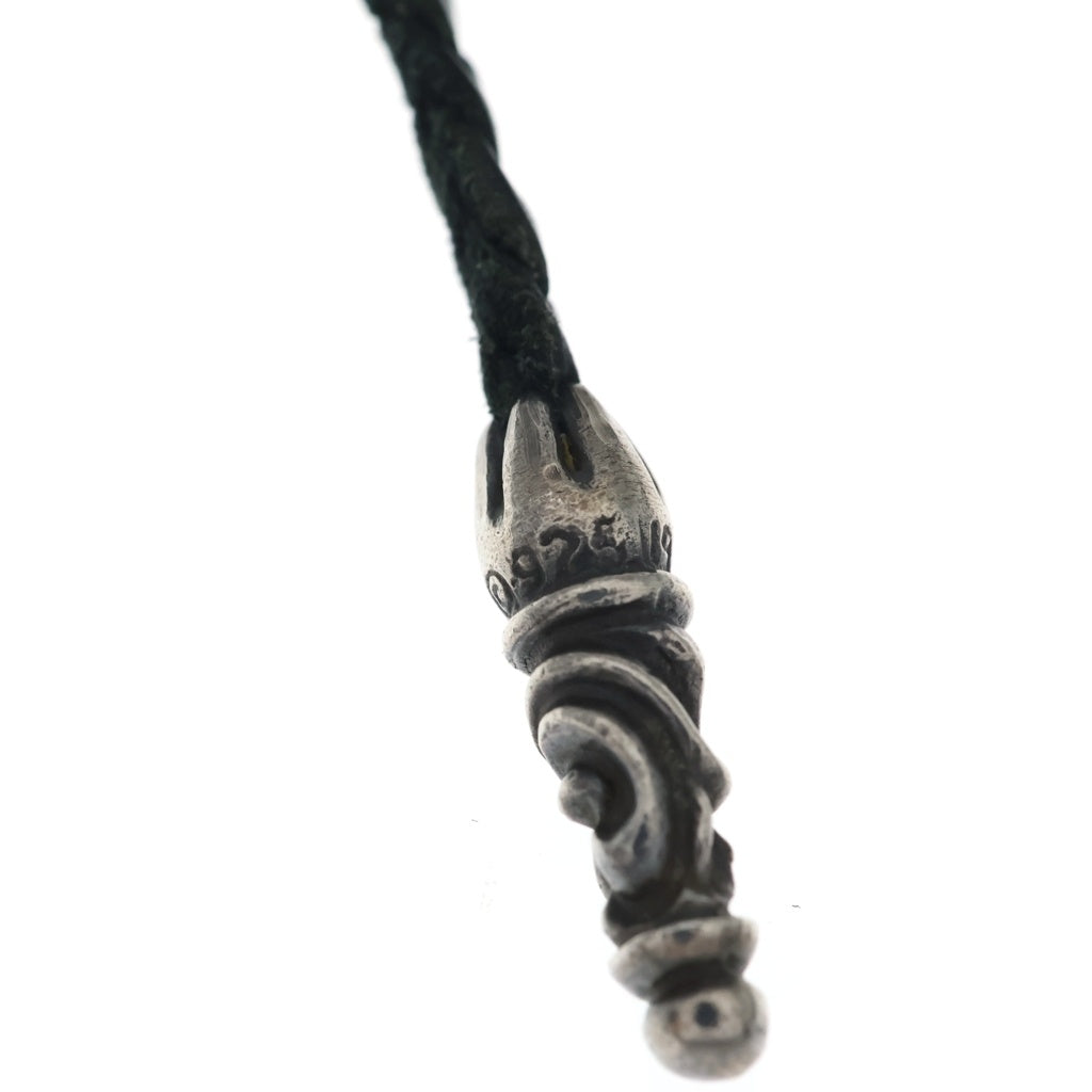 CHROME HEARTS(クロムハーツ) EWLP SBTBAND モチーフアイウェアループ Wレザーブレイド SBTバンドリング ペンダント ネックレス