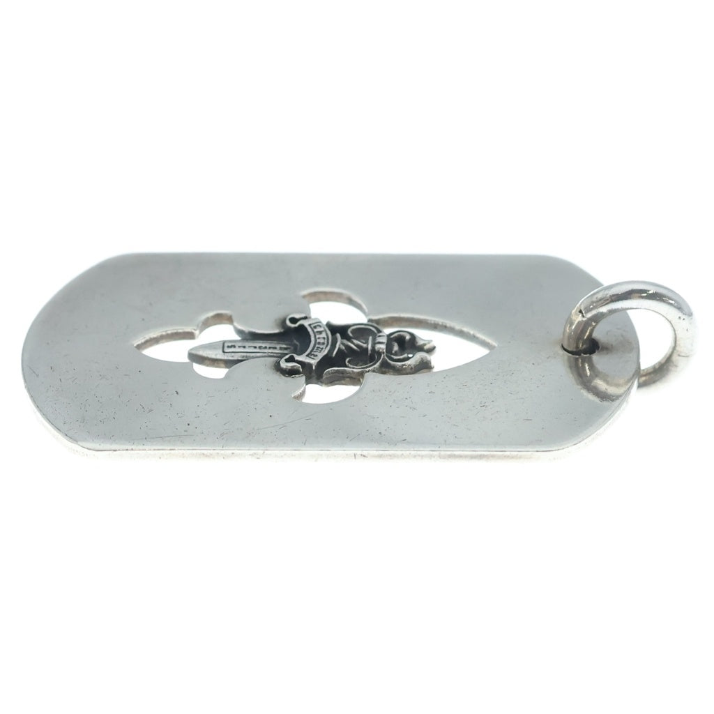CHROME HEARTS(クロムハーツ) D TAG LRG DAGGER ダガーカットアウトドッグタグ ラージ ドッグタグ ネックレストップ シルバー