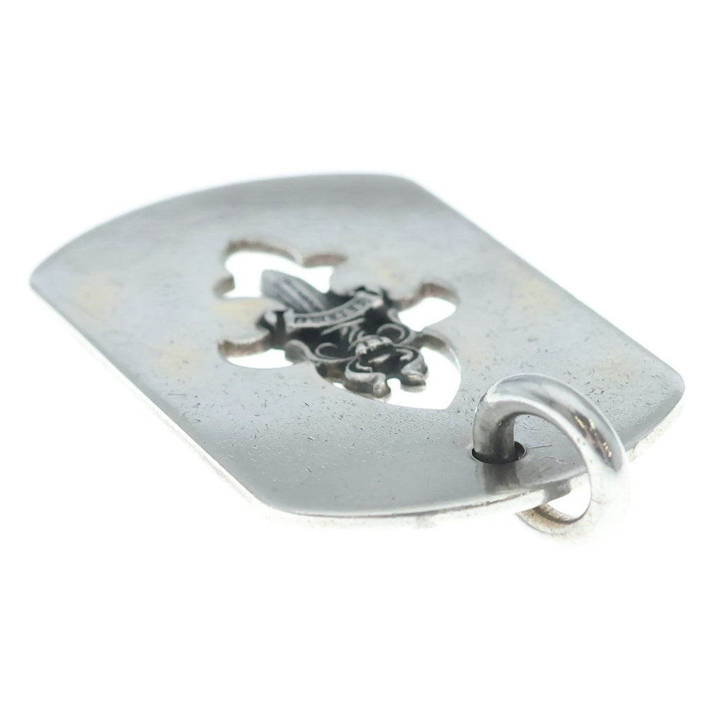 CHROME HEARTS(クロムハーツ) D TAG LRG DAGGER ダガーカットアウトドッグタグ ラージ ドッグタグ ネックレストップ シルバー