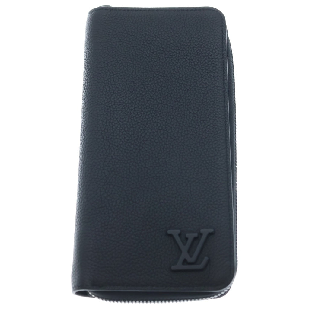 LOUIS VUITTON(ルイヴィトン) アエログラム ポルトフォイユ・ブラザNM ロングウォレット カードケース 長財布 ブラック ノワール レザー M69980 ブラック金具