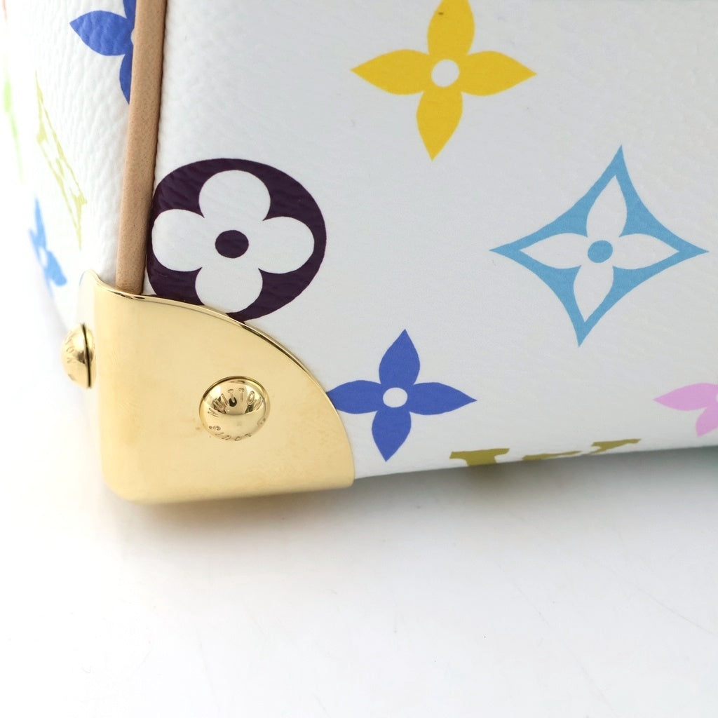 LOUIS VUITTON(ルイヴィトン) モノグラム マルチカラー スピーディ25 PVC レザー 2WAY ハンドバッグ ショルダーバッグ ミニボストンバッグ ICタイプ ホワイト M13085 レディース