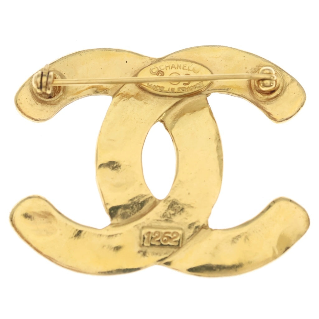 CHANEL(シャネル) ココマーク ブローチ メッシュ ゴールド レディース
