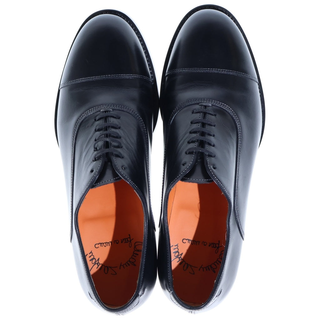 Santoni(サントーニ) ストレートチップシューズ 革靴 ブラック レザー
