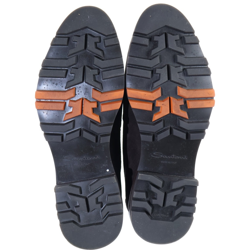 Santoni(サントーニ) コインローファー フラットシューズ ブラウン スエード