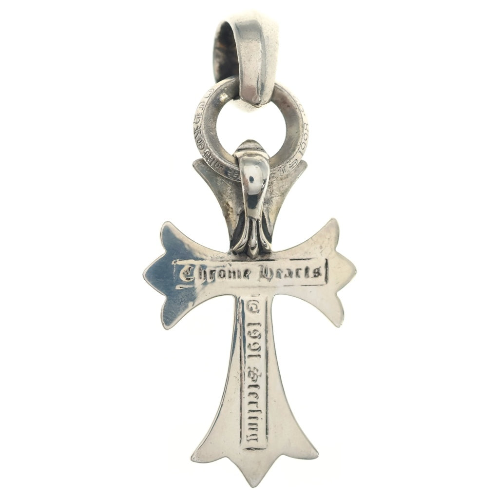 CHROME HEARTS(クロムハーツ) CH CRS SML W/BALE Wベイル スモールCHクロス ペンダントトップ シルバー BCA218