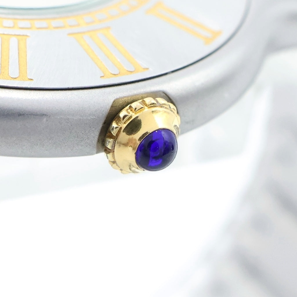 Cartier(カルティエ) マスト21 ヴァンティアン LM アイボリー文字盤 SS×GP/QZ ステンレス×イエローゴールドメッキ クォーツ 電池式 腕時計 W10050F4 レディース