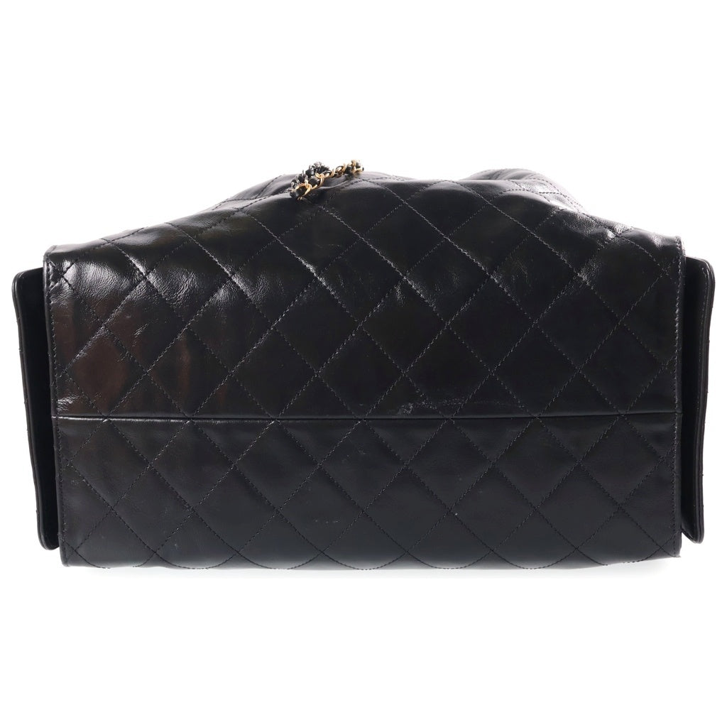 CHANEL(シャネル) シャネル25 スモール チェーンショルダーバッグ ブラック キャビアスキン AS5293 ゴールド×シルバー金具 レディース