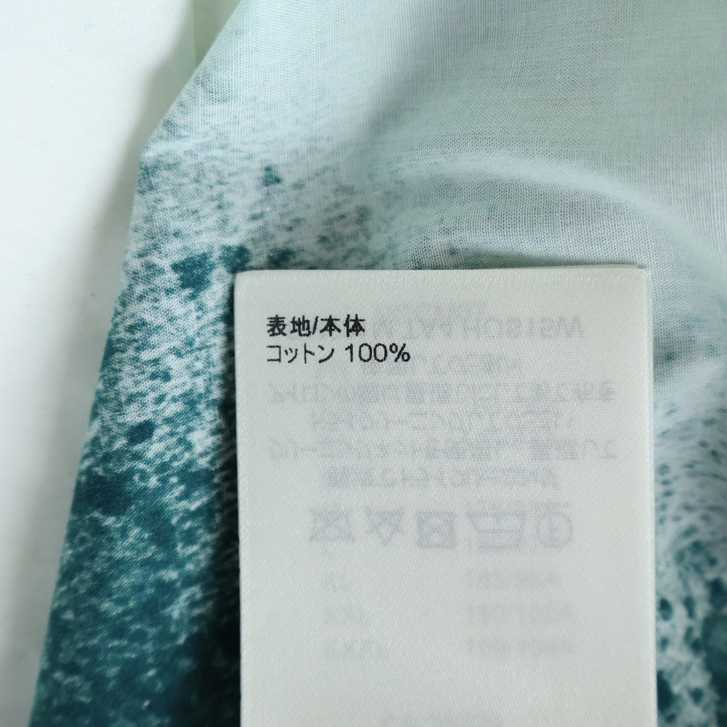 LOUIS VUITTON(ルイヴィトン) 23SS モノグラムグラフィック グラデーション コットン 長袖シャツ #S グリーン/ホワイト RM231M TA4 HOS15W