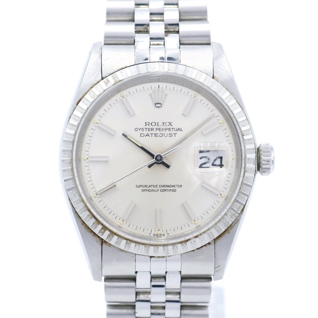 ROLEX(ロレックス) デイトジャスト シルバー文字盤 ステンレス 自動巻き SS/AT 1603 腕時計