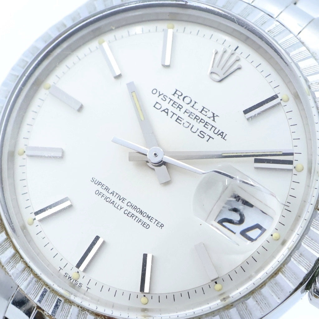 ROLEX(ロレックス) デイトジャスト シルバー文字盤 ステンレス 自動巻き SS/AT 1603 腕時計
