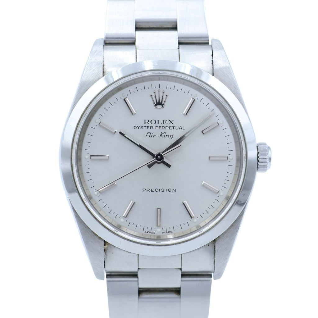 ROLEX(ロレックス) エアキング シルバー文字盤 ステンレス 自動巻き SS/AT 14000 A番 腕時計