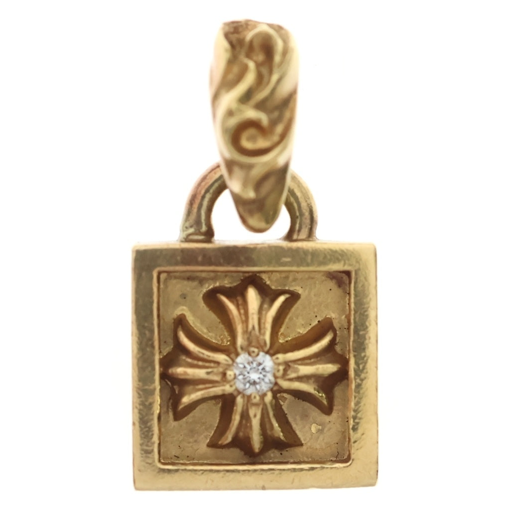 CHROME HEARTS(クロムハーツ) 22K FRAMED CH PLUS 1DIA フレームドCHプラス 1ダイヤ ペンダントトップ ゴールド BCA047