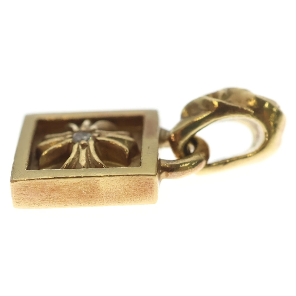 CHROME HEARTS(クロムハーツ) 22K FRAMED CH PLUS 1DIA フレームドCHプラス 1ダイヤ ペンダントトップ ゴールド BCA047
