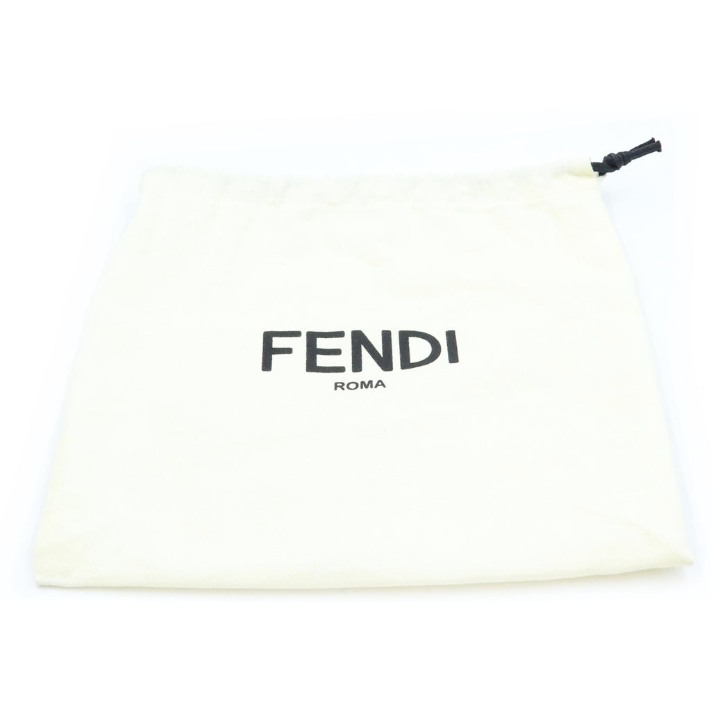 FENDI(フェンディ) カーリグラフィ ショルダーバッグ ブラック レザー 8BT317 レディース