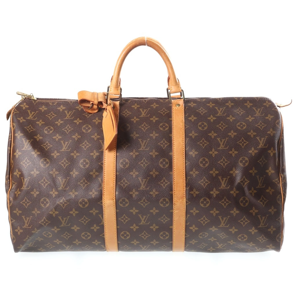 LOUIS VUITTON(ルイヴィトン) キーポル 55 ボストンバック モノグラム PVC レザー ブラウン M41424 レディース